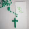 chapelet vert plastique
