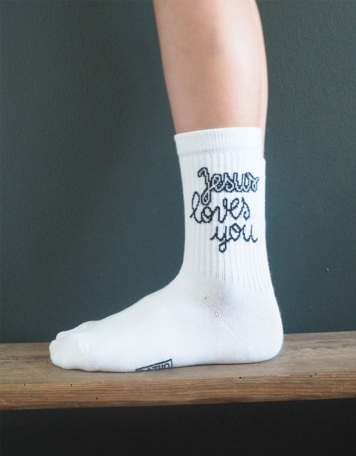 Chaussettes Jesus Loves You - 30/35