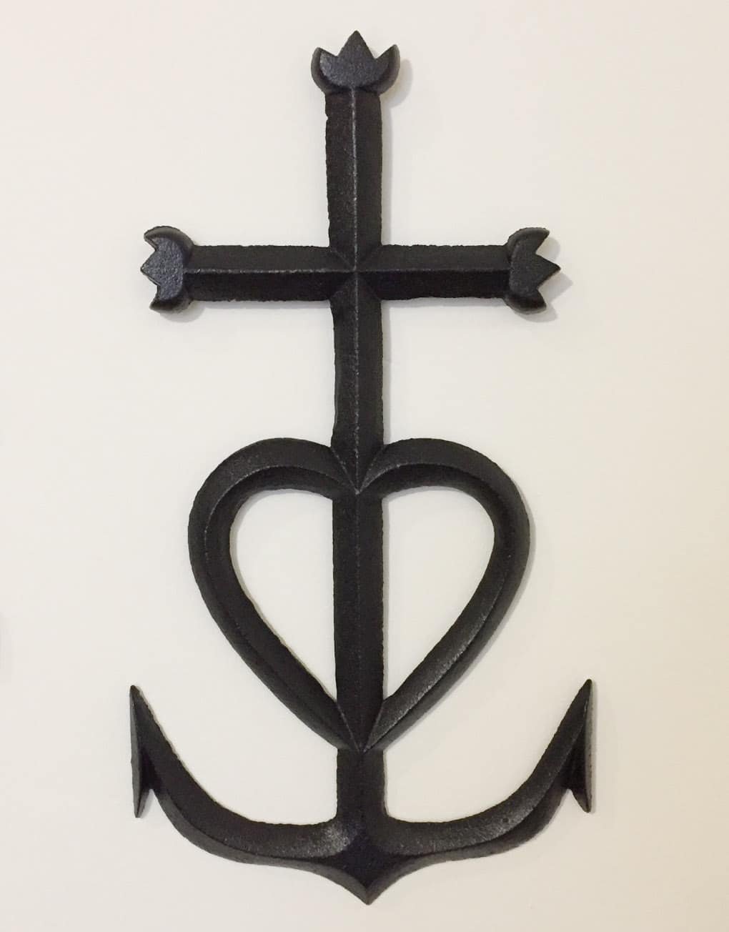 Croix de Camargue en fonte XL 40cm - Catho Rétro