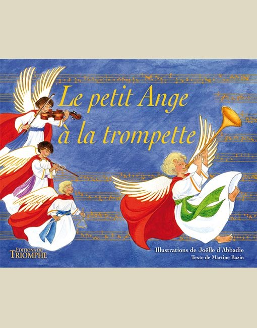 Ange angelot à trompette en inox pour une décoration de Noël originale