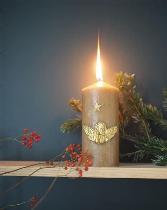 Bougie décorative Étoile de Noël - Idéale pour Noël
