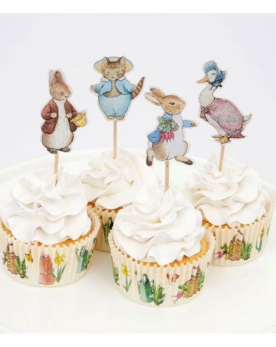Cupcake toppers Pierre Lapin - Catho Rétro