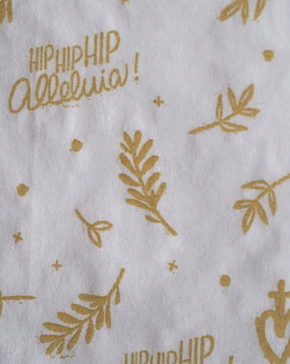 20 serviettes hip hip hip alléluia