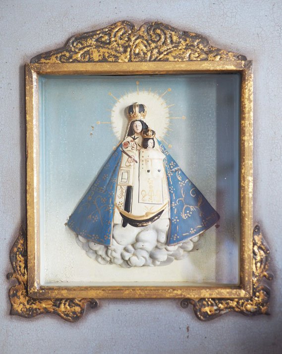 Grand ex-voto "Vierge Marie" sur un nuage