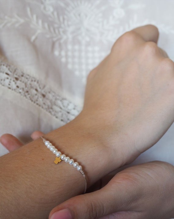Mini kit perles enfant - Noeud - 1 bracelet