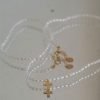 Collier de perles et mini croix en or | Or 18 carats