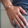 Bracelet dizainier Saint Benoît argent 925 et perles en bois