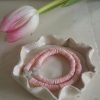 Bracelet croix nacre et coquillage rose