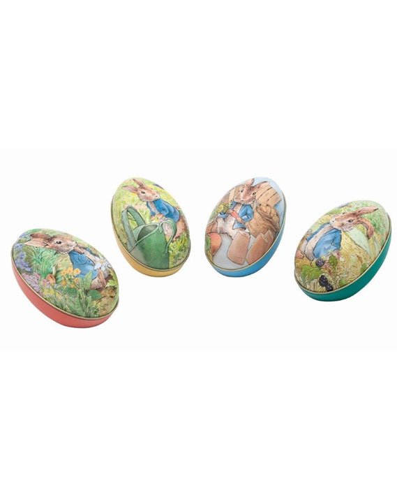 Boîte œuf de Pâques "Pierre Lapin" en métal - 4 modèles
