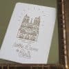 Mini Carte Notre Dame de Paris dorée - Catho Rétro