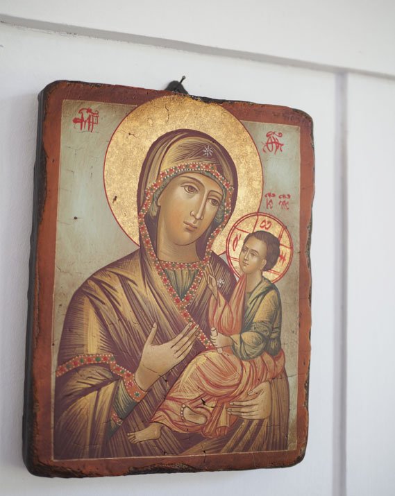 Icône peinte à la main - Vierge de Géorgie
