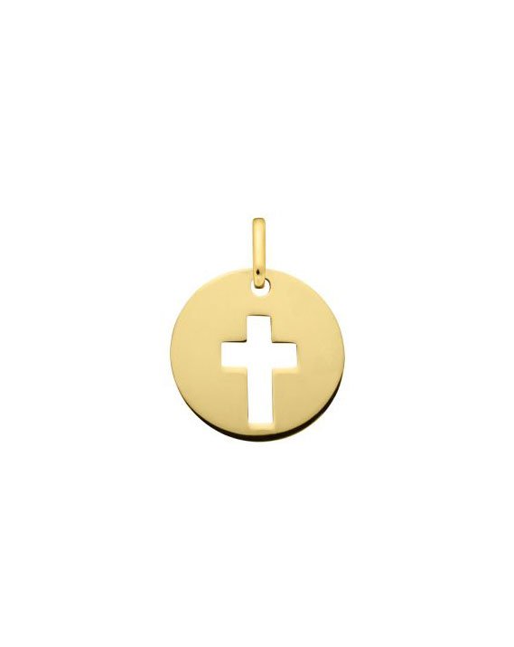Médaille Croix ajourée | Or 18 carats