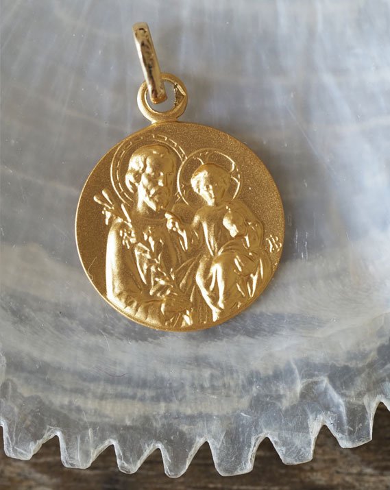 Médaille Saint Joseph | Or jaune 18 carats