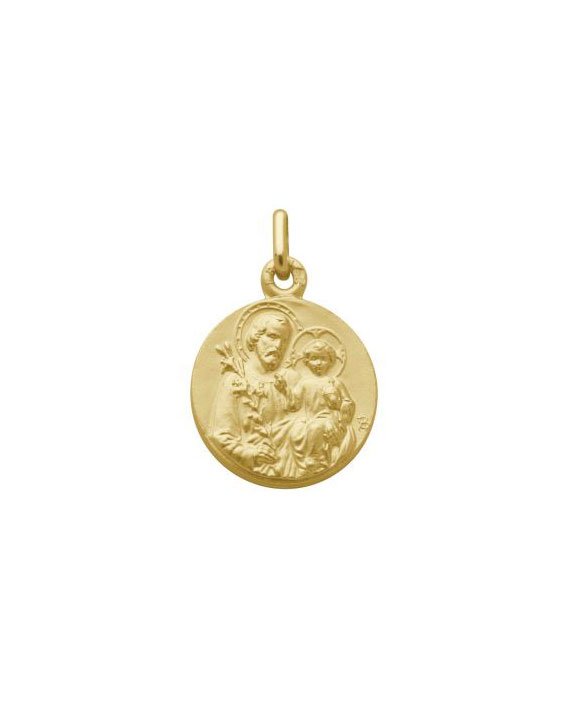 Médaille Saint Joseph plaqué or