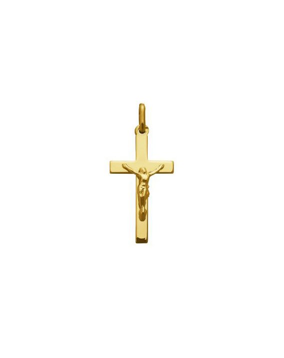 Pendentif Croix crucifix plaqué or