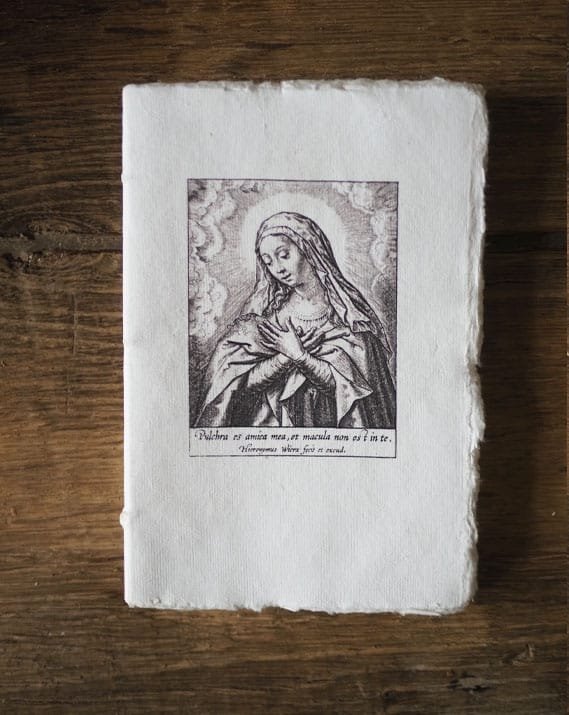 Carnet Jésus / Marie en papier coton ©Catho Rétro