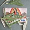 Sticker Carte Bleue Vierge de Guadalupe - Catho Rétro
