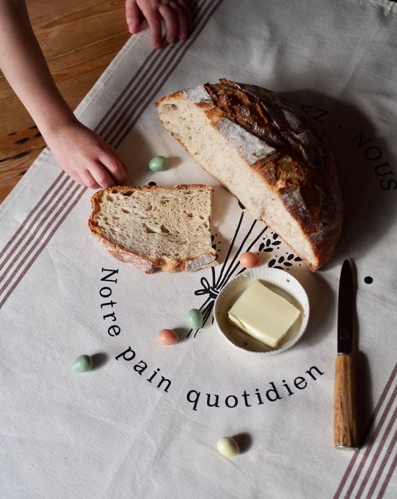 Torchon Donnez nous notre pain quotidien ©Catho Rétro