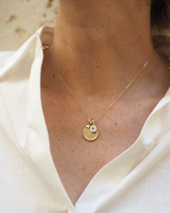 Collier Médaille Croix- Catho Rétro x BBuble