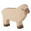 Figurine mouton blanc en bois - Holztiger