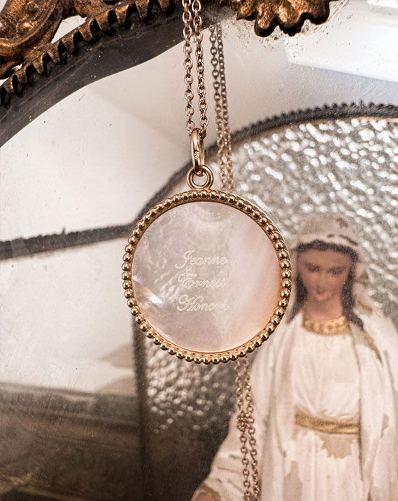Collier Sancta Lucia personnalisable © Catho Rétro