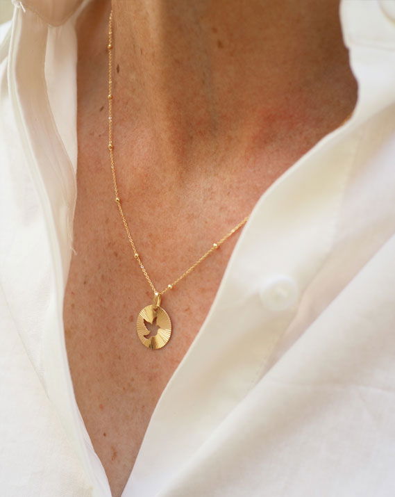 Médaille Souffle céleste | Or 18 carats