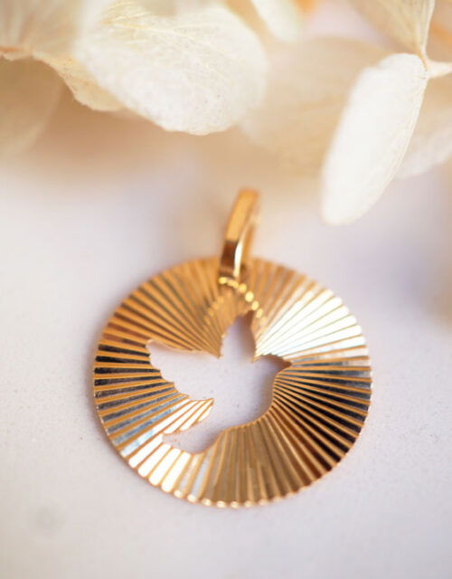 Médaille Souffle céleste | Or 18 carats