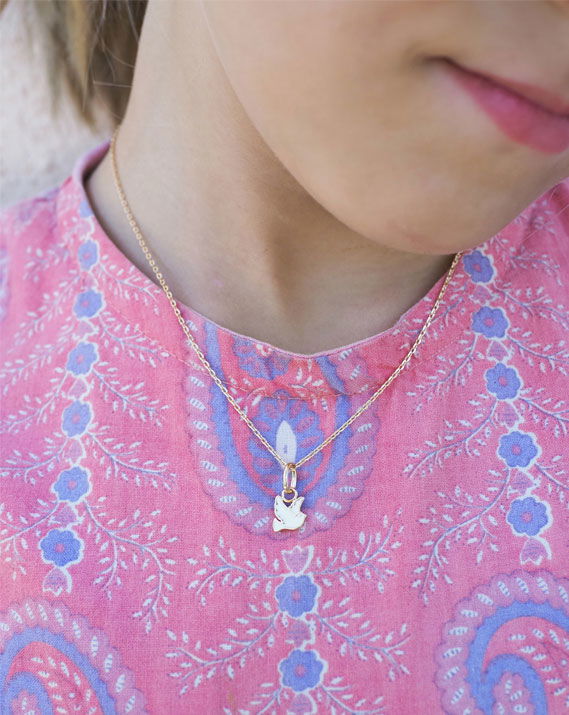 Collier enfant Paloma plaqué or
